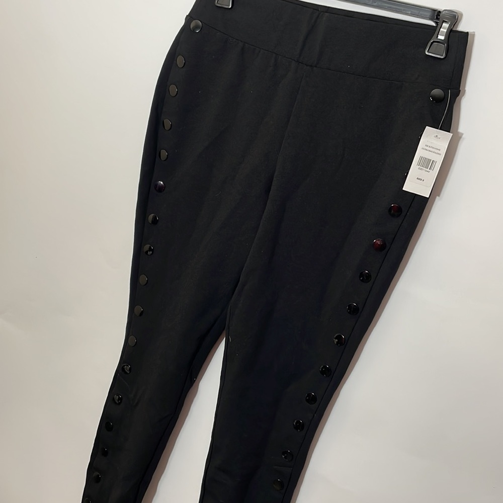 FTF 0 Charli Side Button Good Form Ponte Knit Pants - Picture 6 of 8